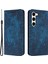 Samsung Galaxy S23 Deri Manyetik Cüzdan Telefon Kılıfı Fil Desenli (Yurt Dışından) 1