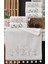 (6'Lı Set) 30 x 50 cm . Çeyizlik Kadife Saray Nakışlı Küpeli Dantelli Lüks El Ve Mutfak Havlu Seti 2