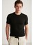 Chad Erkek Slim Fit Ultra Esnek Siyah T-shirt 1