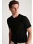 Chad Erkek Slim Fit Ultra Esnek Siyah T-shirt 3