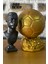 Ronaldo 13 cm ve Ballon D'or 15 cm Boyunda-Hediye Paketi ile Beraber Beton Büst/figür/biblo 1