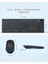 Kablosuz Klavye ve Mouse - Telefon Tutuculu USB Type-C - Siyah 5