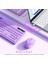 Kablosuz Klavye ve Mouse - Telefon Tutuculu USB Type-C - Mor 4
