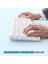 Kablosuz Klavye ve Mouse, USB ve Type-C - Beyaz 4
