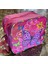 Çocuk Okul Pembe Kelebek Çiçekli Simli Desenli Kız Beslenme Çantası 20X25X10CM 1