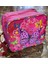 Çocuk Okul Pembe Kelebek Çiçekli Simli Desenli Kız Beslenme Çantası 20X25X10CM 5