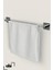 Yapışkanlı Gümüş Uzun Havluluk Wc Kağıtlık Ve Fön Askısı Banyo 3'Lü Set 2