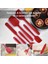 6 Parça Silikon Spatula Seti - Isıya Dayanıklı Mutfak Bakeware Gereçleri Setleri, Yapışmaz Kauçuk Spatula Kazıyıcı Kırmızı (Yurt Dışından) 5
