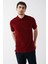 Erkek Kısa Kollu Polo Yaka T-Shirt Bordo 2