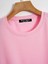 Unisex Oversize Bisiklet Yaka Düz Basic T-Shirt - Pembe 3