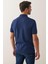 Erkek Kısa Kollu Polo Yaka T-Shirt Indigo 3