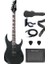GRG121DX BKF Gio Siyah Flat Elektro Gitar Set 1