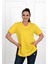 Kadın V Yaka Yırtmaçlı Büyük T-Shirt 1199-22 4