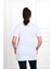 Moda Xlarge Kadın V Yaka Yırtmaçlı Büyük T-Shirt 1199-22 4