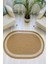 Premium Naturel Krem Oval Dekoratif Kilim Salon Halısı Oturma Odası Halsı 5001 1