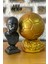 Mbappe(13 cm Boyunda) ve Ballon D'or (15 cm Boyunda )-Paketi ile Beraber Beton Büst/figür/biblo 1