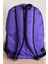 Mor Sırt Çantası Büyük Boy Okul Çantası Seyahat Çantası Su Itici Spor Çantası 45X30X15CM 24LT 5