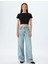 Basic Crop Tişört Kısa Kollu Bisiklet Yaka Slim Fit 2