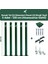 ÇİT SİSTEMLERİ 5 ADET PANEL ÇİT DİREĞİ 120 CM AKSESUARLAR DAHİL 1