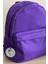 Mor Okul Çantası Sırt Çantası Seyahat Çantası Su Itici Kumaş Spor Çantası 40X30X15CM 18LT 1