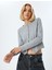 Düğmeli Hırka Yuvarlak Yaka Uzun Kollu Slim Fit 2