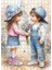 Ahşap Mdf Puzzle Yapboz Birbirine Çiçek Veren Çocuklar 255 Parça 35*50 cm 1