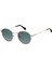 6701 5 Oval Altın - Şeffaf Unisex Güneş Gözlüğü 1