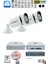 2'li Güvenlik Ip Kamera Seti - 4mp Dış Mekan Kamera H42, 3.6mm Lens, H.265, Poe, Warm Ir Gece Görüşü, 9 Kanal Nvr, 4 Port Poe Switch, 100 Metre Cat6 2