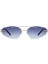 6860 9 Geometrik Altın - Altın Unisex Güneş Gözlüğü 2