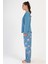 Pamuklu Kadın Büyük Beden Uzun Kol Pijama Takım , 403133 3