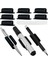 Masa ve Diğer Yüzeyler Için 10'lu Yapışkanlı Silikon Kalemlik Seti, 10 Ekstra Macun Pedli Siyah (Yurt Dışından) 1