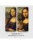 Mona Lisa & Kedi Posteri, Yapışkansız Tutunan Premium Baskı Statik Kağıt Poster, Yapay Zeka Tasarım 3