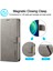 iPhone 15 Pro Için Pu Deri Standli Telefon Kılıfı - Gri (Yurt Dışından) 5