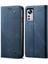 Xiaomi Mi 12 Pro Için Kot Deri Flip Cüzdan Standlı Telefon Kılıfı - Mavi (Yurt Dışından) 1