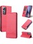 Xiaomi 12 Lite Için Vintage Deri Cüzdan Standı Telefon Kılıfı - Rose Red (Yurt Dışından) 1