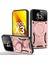 Xiaomi Poco X3 Nfc / X3 Pro Için Çift Katmanlı Manyetik Halka Lens Standı Telefon Kılıfı - Rose Gold (Yurt Dışından) 1