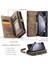 Samsung Galaxy Z Fold 5 Için Vintage Çok Fonksiyonlu Deri Kapak Flip Cüzdan Kart Yuvaları Fermuar Telefon Kılıfı Kahverengi (Yurt Dışından) 2