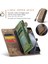 Samsung Galaxy Z Fold 5 Için Vintage Çok Fonksiyonlu Deri Kapak Flip Cüzdan Kart Yuvaları Fermuar Telefon Kılıfı Kahverengi (Yurt Dışından) 4