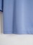 Kadın Oversize Bisiklet Yaka Düz Crop T-shirt - MAVİ 3