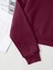 Kadın Basic Crop İçi Polarlı Oversize Sweatshirt – Bordo 4