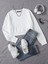 Kadın Basic Crop İçi Polarlı Oversize Sweatshirt – Ekru 1