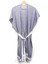 Beyaz Kuşaklı Gri Pamuk Peştemal Kimono 1