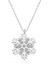 925 Ayar Gümüş Rodyum Kar Tanesi Kadın Kolye 1