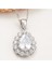 925 Ayar Gümüş Damla Zirkon Taşlı Kadın Kolye 1