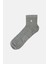 Pamuk 6'lı Erkek Kısa Soket Balıksırtlı Kemerli Tenis Çorabı 5013-PC Gri 3