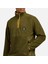1/4 Zip Polar Fleece Erkek Yeşil Ceket TB0A65WK3021 3