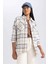 Oversize Fit Flanel Uzun Kollu Gömlek Tunik U7443AZ23AU 3
