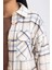 Oversize Fit Flanel Uzun Kollu Gömlek Tunik U7443AZ23AU 5
