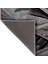 Shape Koleksiyonu Gri Tonlarda Üçgen Soyut Desenli Dokuma Taban Modern Dekoratif Halı 57 5