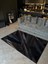 Shape Koleksiyonu Gri Lacivert Tonlarda Geometrik Detaylı Dokuma Taban Modern Dekoratif Halı 45 2